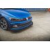 Накладка сплиттер на передний бампер на Volkswagen Polo VI GTI